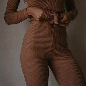 The Simple Folk Ribbed Legging Color Cinnamon Size US 2